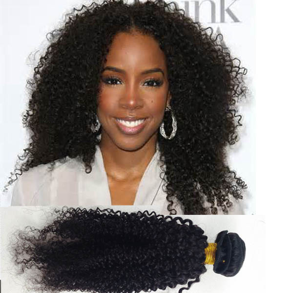 Peruvian virgin hair Kinky curl extensions  LJ23